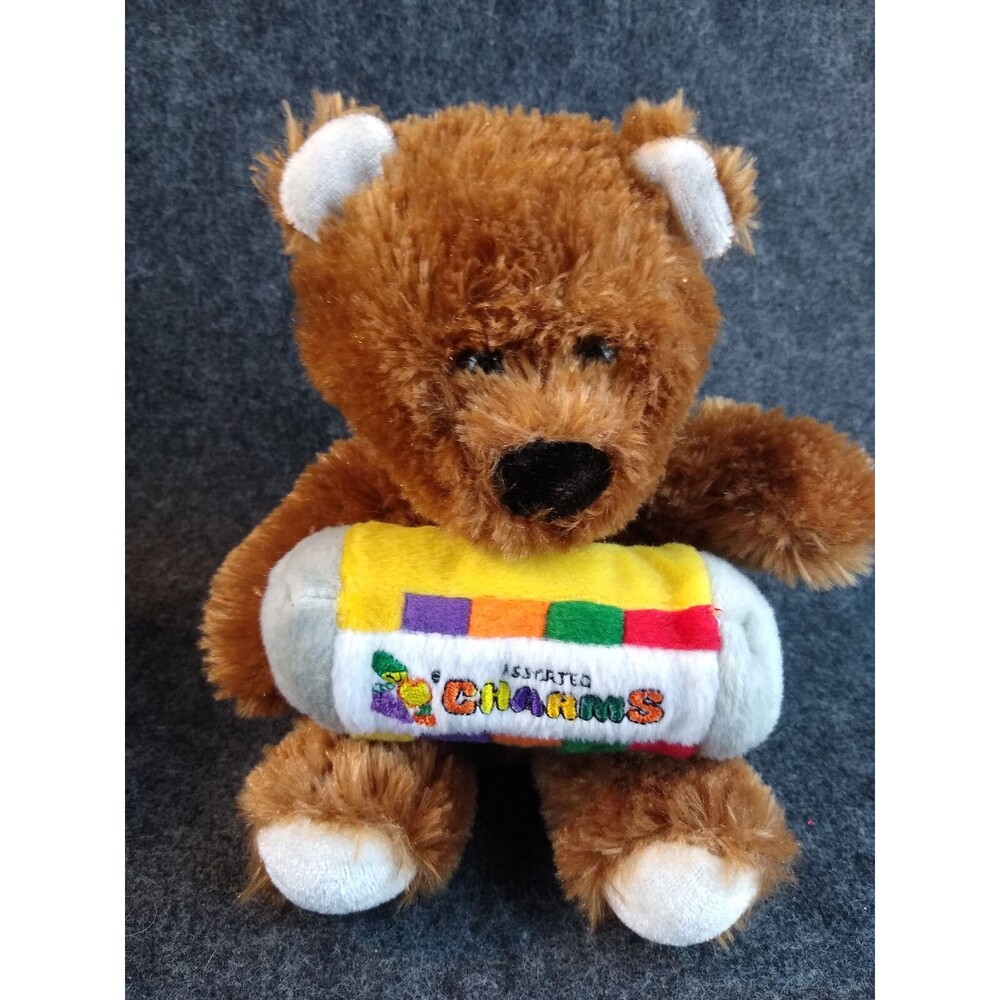 Assorted Square Charms Bear Stuffed Animal Plush Candy 2005 Advertising Toy